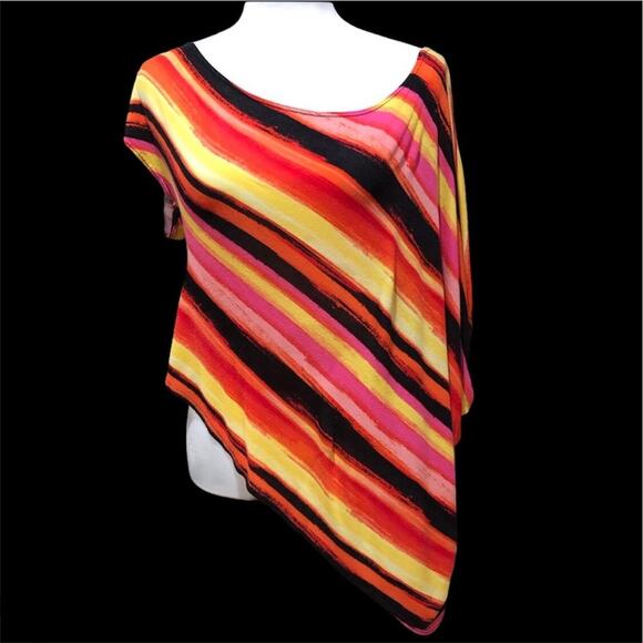 Say Anything Asymmetrical Top Blouse Tee Shirt Size Plus Size 3X - Picture 1 of 12